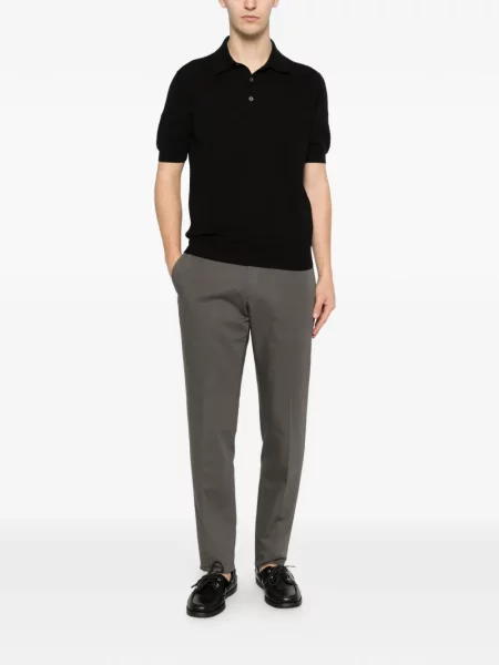 Tricou polo Fileria negru