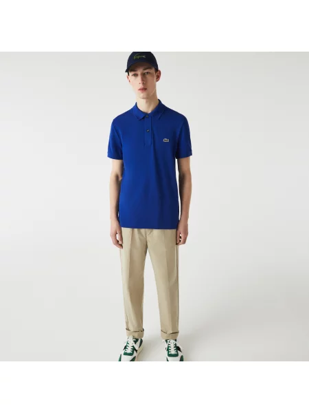 Поло Lacoste синее