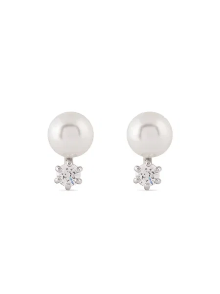 Swarovski Náušnice Matrix biela