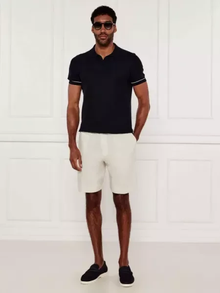 BOSS BLACK De in pantaloni scurți | Relaxed fit negru