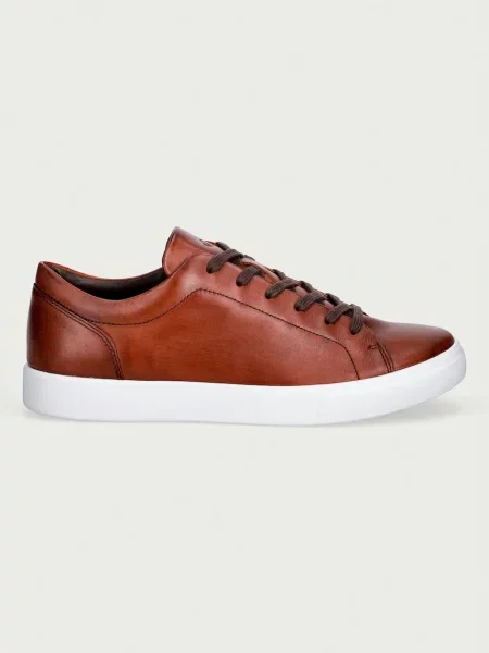 Ecco Soft 10 sneakers pentru bărbați din piele maro