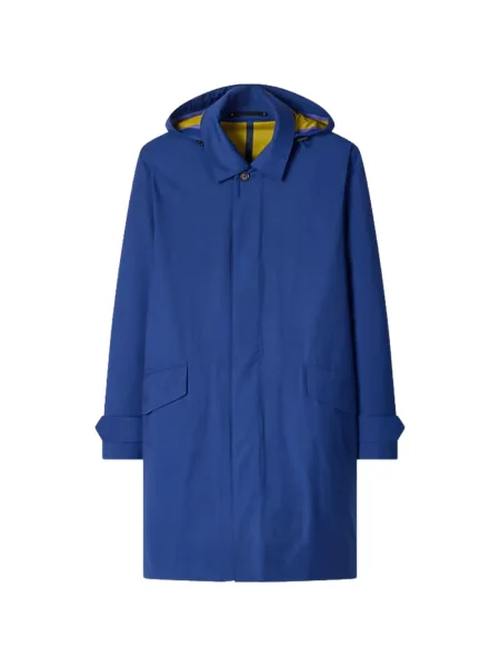 Palton Paul Smith cu glugă albastru