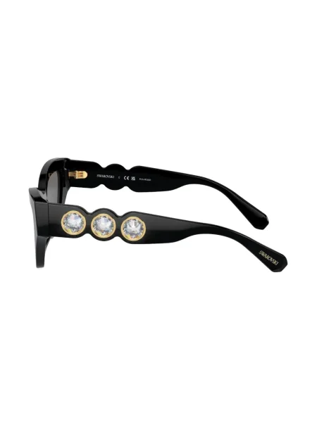 Слънчеви очила Swarovski Eyewear с кристали черно