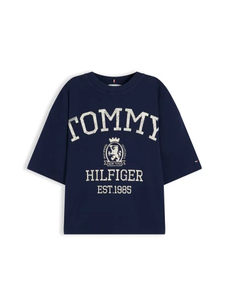 Tommy Hilfiger tricou oversized pentru femei din bej