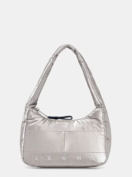 Geantă Tommy Jeans argintiu