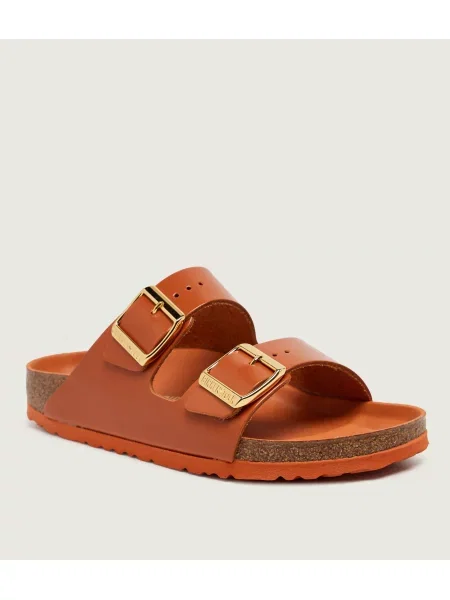 Birkenstock De piele șlapi Arizona LENA | narrow fit portocaliu