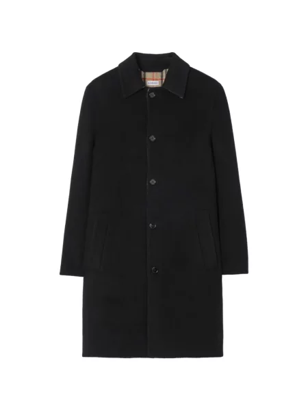 Palton Burberry cu glugă negru