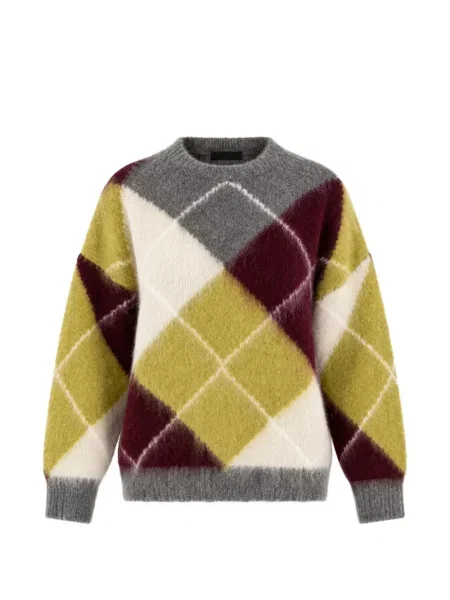 Pulover Solotre cu model argyle verde