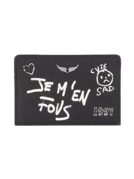 Portfel Zadig & Voltaire skórzany czarny