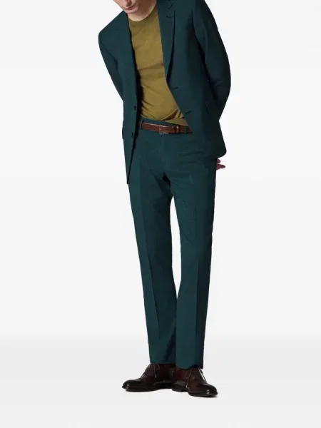 Pulover Paul Smith cu decolteu rotund verde