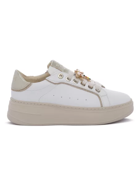 Pantofi Keys alb