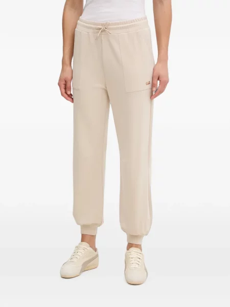 Pantaloni Ea7 Emporio Armani alergare cu autograf cu cordon