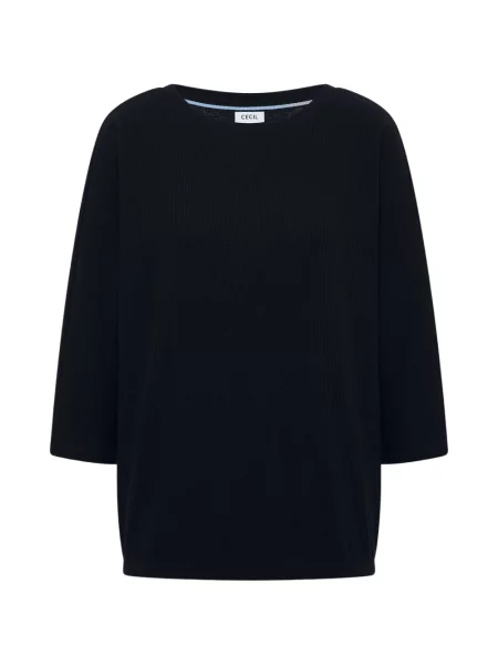 Sweter Cecil z dekoltem w łódkę niebieski