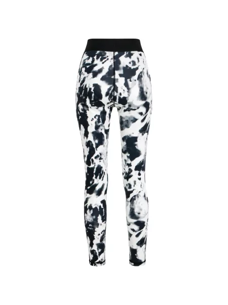 Leggings Diesel cu imprimeu abstract alb