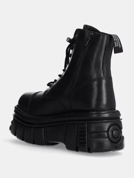 Кожаные ботинки New Rock черные