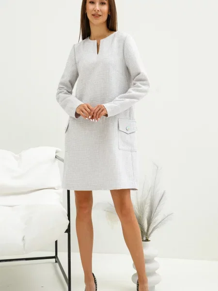 Сукня міні RiMari бавовна/поліестер сірий