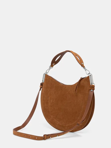Замшева сумочка Coccinelle COCCINELLESUNUP SUEDE E1 QKG 13 01 01 коричневий