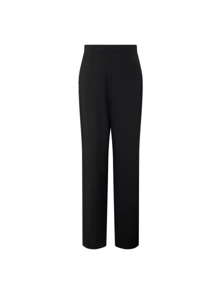 Spodnie Emporio Armani wełniane czarne