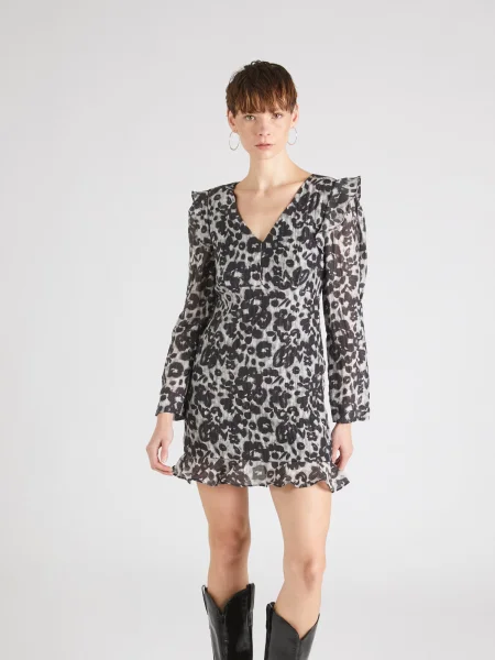 OBJECT Rochie RUTH gri / grej negru