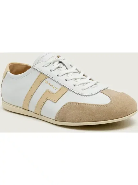 Gant Teniși din piele Sperly | piele întoarsă alb