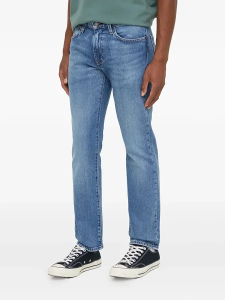 Карирани дънки straight leg Levi's® с шипове кафяво