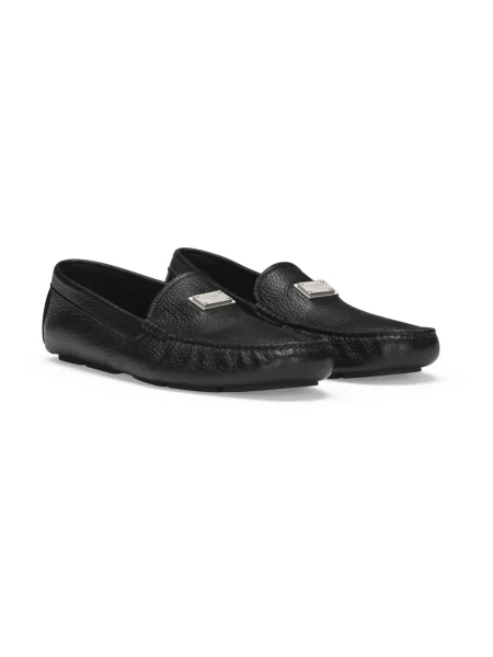 Półbuty Dolce And Gabbana skórzane eleganckie czarne