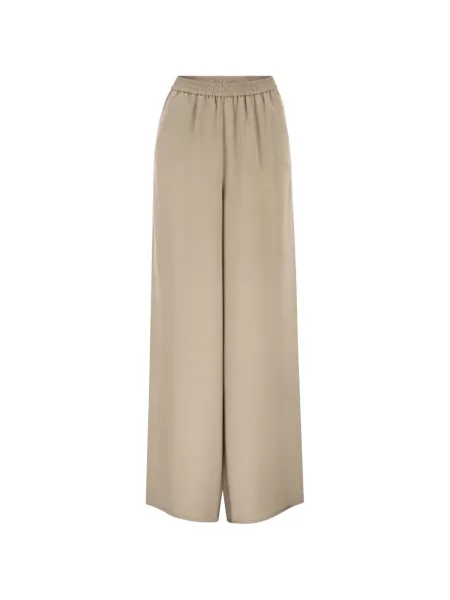 Pantaloni palazzo Max Mara de mătase