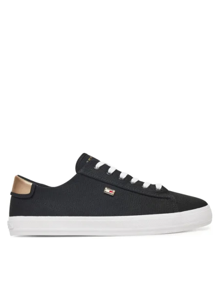Sneakerși Tommy Hilfiger negru