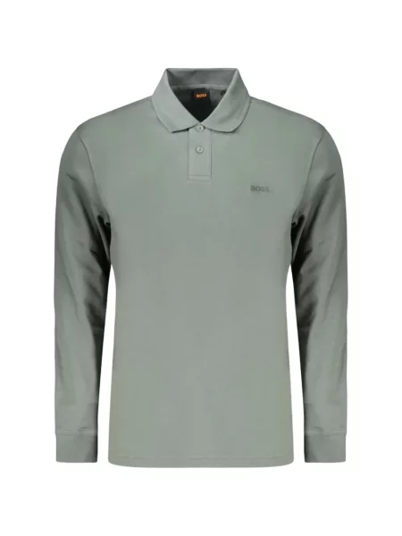 Lung tricou polo Boss verde