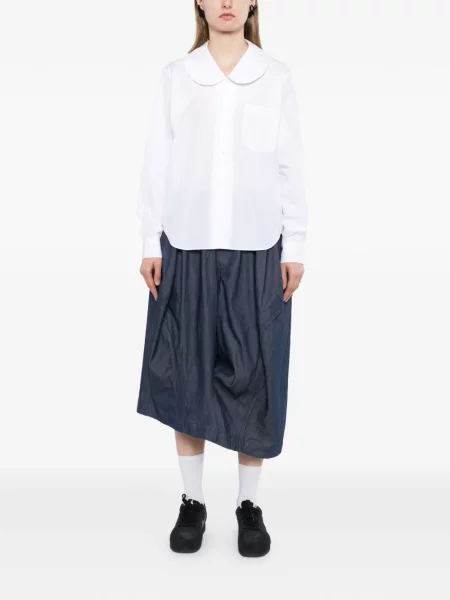 Gulerat cămașă Comme Des Garçons Black alb