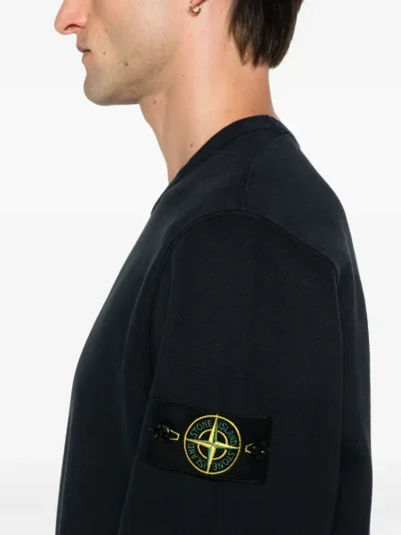 Hanorac Stone Island cu strasuri albastru