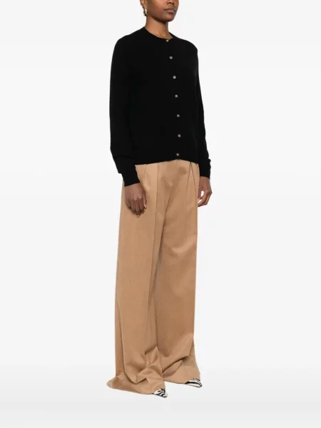 Cardigan Soft Goat tricotate cu decolteu rotund negru