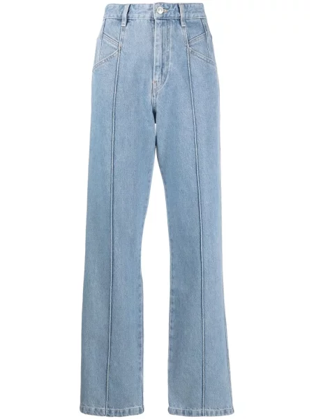 Blugi drepți Isabel Marant albastru