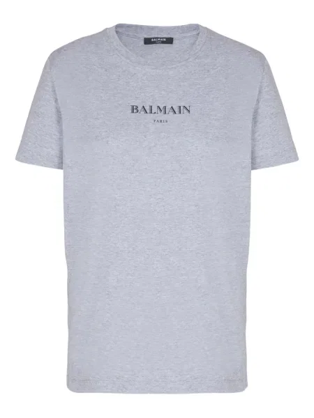 Tricou Balmain cu imagine gri