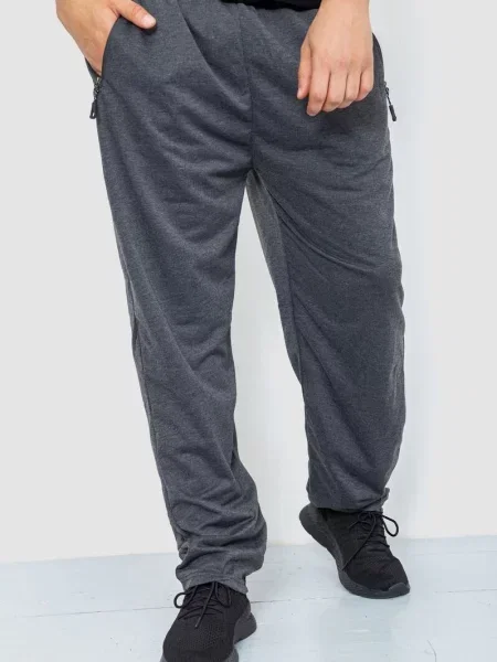 Спортивні штани Ager темно-сірий бавовна/поліестер сірі