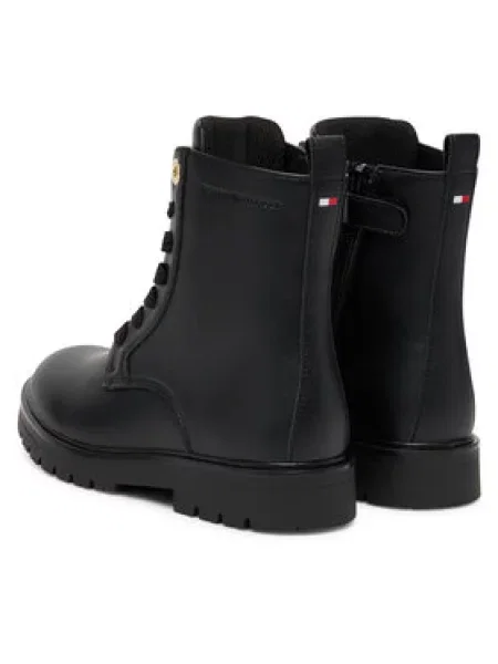 Tommy Hilfiger Planinarske cipele Lace-Up Bootie S crna