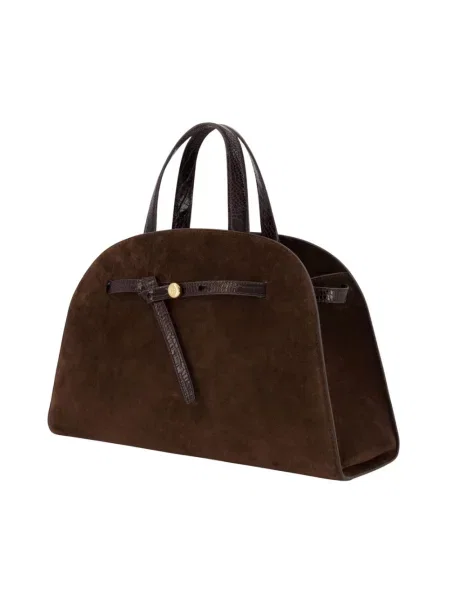 Torebka Tory Burch zamszowa brązowa
