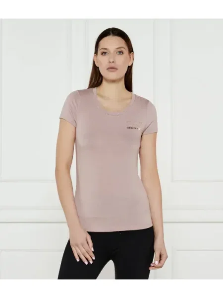 Emporio Armani Póló TJDQZ Regular Fit rózsaszín