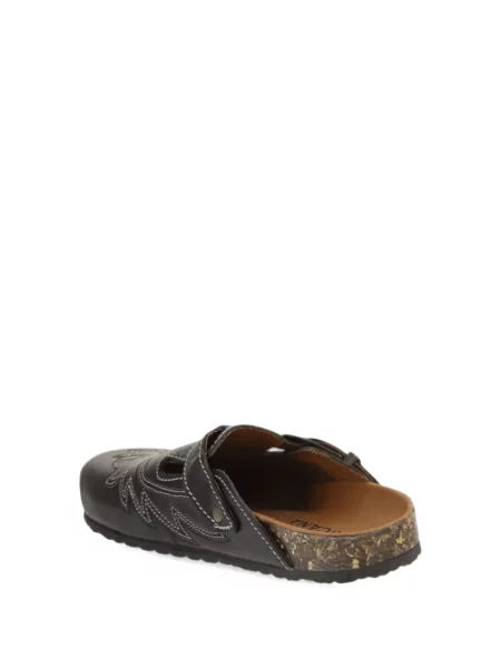 Papuci tip mules Mexicana negru