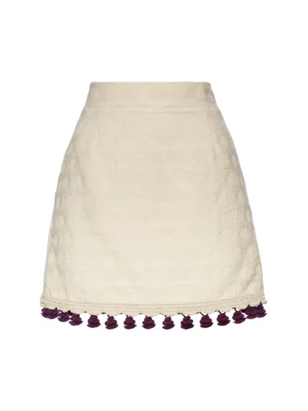 Mała mały spódnica mini La Doublej beżowa