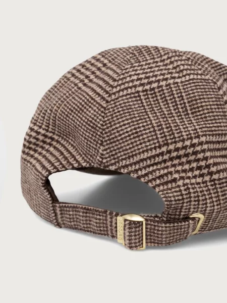 Barbour kapa s šiltom z volno rjava