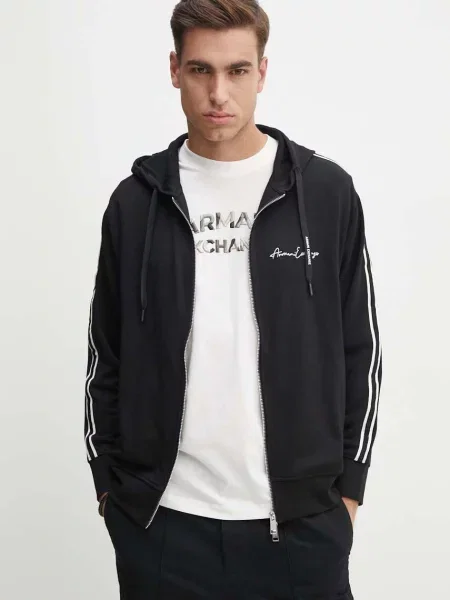 Bluza rozpinana Armani Exchange czarna