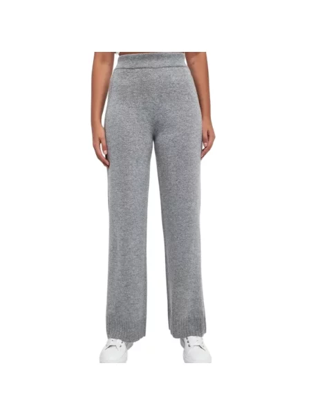 Spodnie Armani Exchange z kaszmiru szare