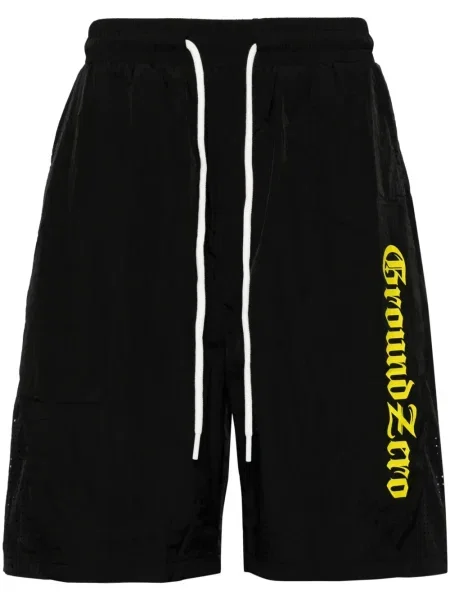 Pantaloni scurți Ground Zero cu imagine negru