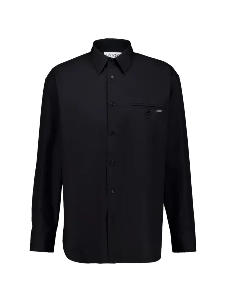 Cămașă Mm6 Maison Margiela lungă negru