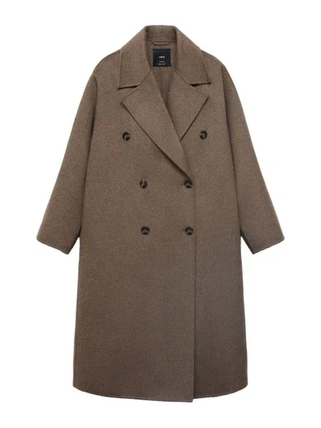 MANGO Palton de primăvară-toamnă PICAROL închis maro