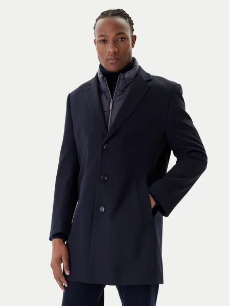 Bugatti Palton de lână M Bleumarin