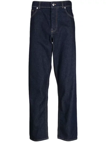 Straight fit džíny Maison Kitsuné modré