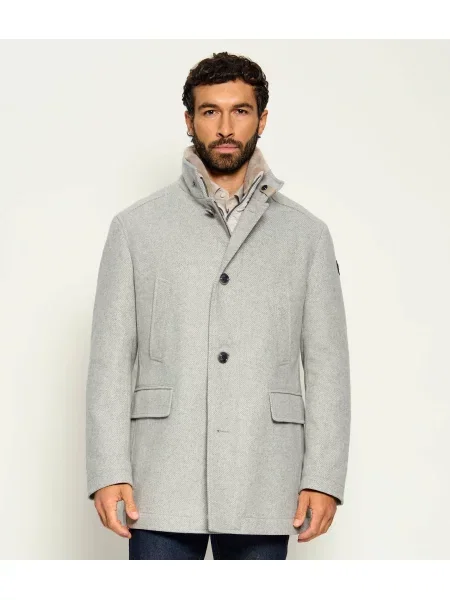 Joop! De lână palton 2 în 1 Gary | shearling gri