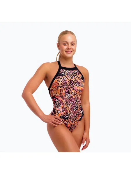Дамски цял бански костюм Funkita Sky Hi One Piece tipsy tiger